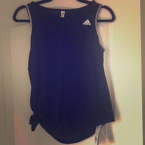 NWT Adidas Side Tie Workout Tank Size L